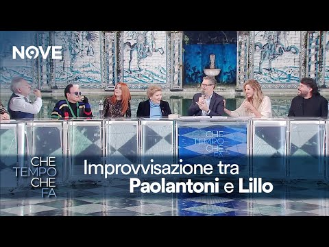 L'improvvisazione di Francesco Paolantoni e Lillo | Che tempo che fa