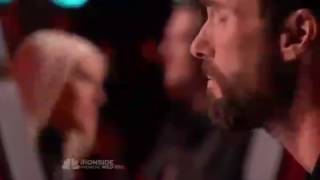 Adam Levine Sings Alicia Keys&#39; Girl On Fire On The Voice