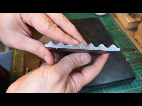 Edge Beveler Sharpening Jig Review - Rocky Mountain Leather Supply. First Use