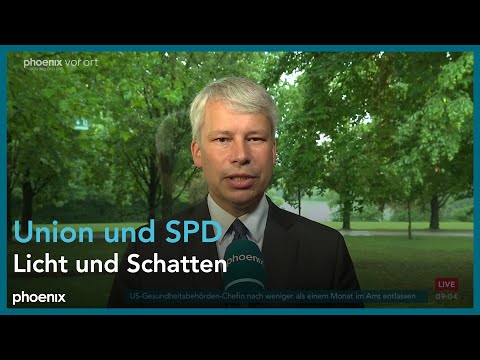 phoenix tagesgespräch mit Steffen Bilger zur Klausurtagung von Union und SPD am 28.08.25