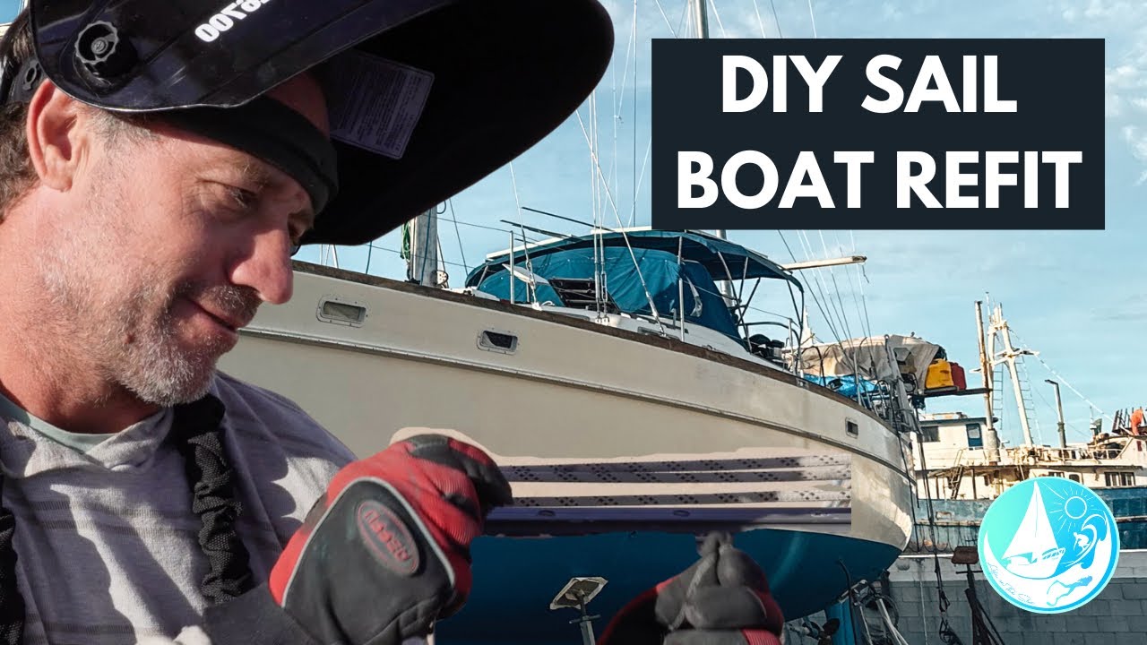 44 year old sail boat OUR FINAL JOBS in the boatyard Episode 432