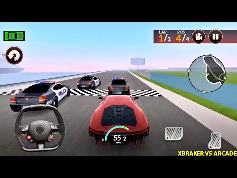 Drive for Speed Simulator New Update - Lambo Centenario Red Paint Fully Upgraded vs 3 Police Cars