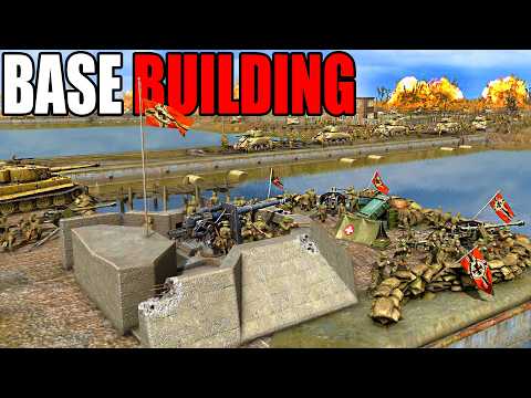 I built a WW2 German Army BRIDGE DEFENSE vs PRO US ARMY Invasion of Normandy! - Gates of Hell