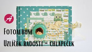 Fotoalbum pro miminko No.210 ... Uzlíček radosti - chlapeček/Bundle of Joy