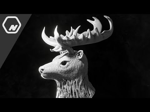 Quick Sculpting a Deer in Blender