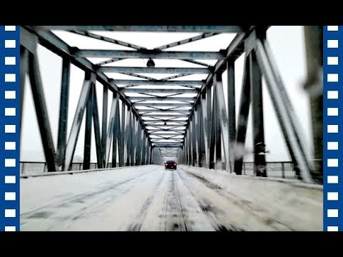 Intrare in Slatina pe podul peste Olt (23 martie 2018)