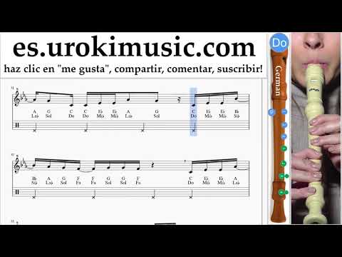 Tutorial de flauta dulce G. Martin Garrix feat Khalid - Ocean Clases Notas um-i927