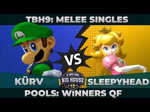 Kürv vs Sleepyhead - Pools Winners' Quarterfinals: Melee Singles - TBH9 | Luigi vs Peach