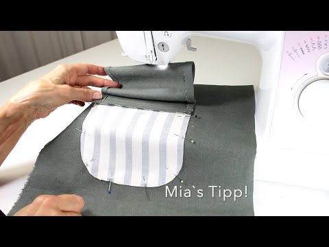 Aufgesetzte Tasche mit Futter ganz schnell gemacht