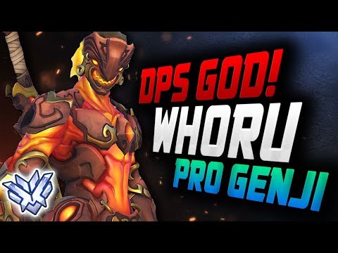 WHORU is a Genji God - KOREAN DPS! He's Best! [ OVERWATCH SEASON 12 TOP 500 ]
