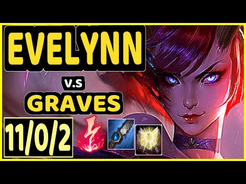 KEIO (EVELYNN) vs GRAVES - 11/0/2 KDA JUNGLE CHALLENGER GAMEPLAY - BR