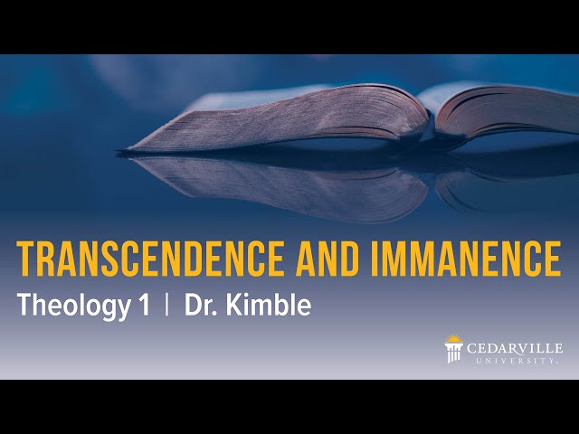 Thumbnail for video titled: Theology I: Transcendence and Immanence
