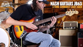Video thumbnail for No Talking...Just Tones | Nash Guitars - JB63 | 3 Tone Sunburst Light Aged by Peach Guitars