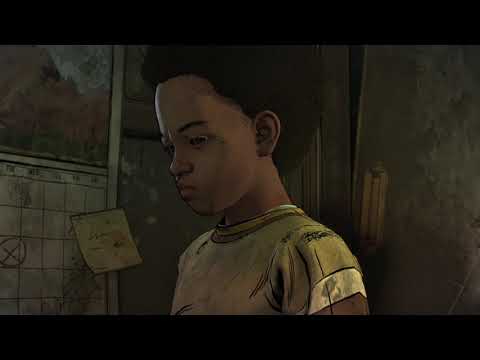 Pissed off A.J getting comfort from Clem.