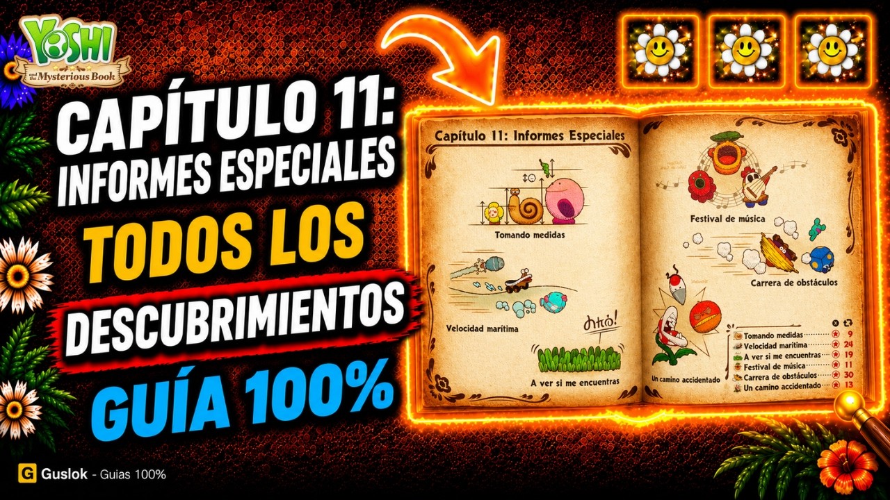 Capítulo 11 Todos los Coleccionables 100% | Yoshi and the Mysterious Book Capítulo 11 Todos los Coleccionables 100% | Yoshi and the Mysterious Book