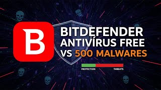 Teste de Proteção Antivírus Gratuito, Bitdefender Antivírus Free VS 500 Malwares (2026)