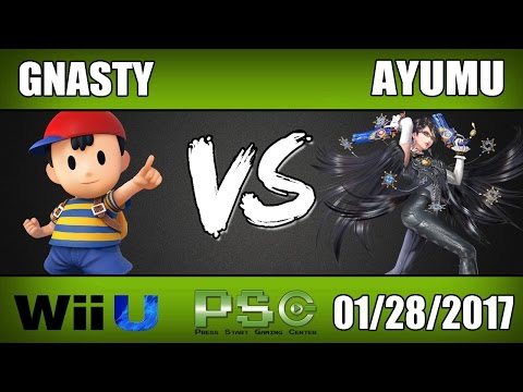 GNasty (Ness) vs Ayumu (Bayonetta) - Wii U Winners Round 1 - Rising Legends Arcadian