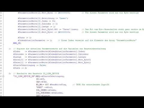 IO-Link Sensor programmatisch mit SCL parametrieren