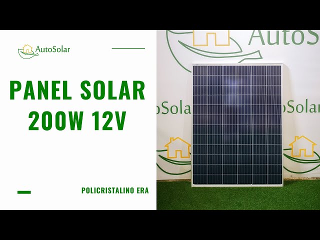Panel Solar 200W 12V Policristalino