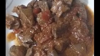 Ciğer Böbrek ve Yürek sote / kavurma / karışık sakatat tarifi