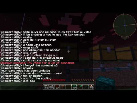 Minecraft   Item Conduit tutorial