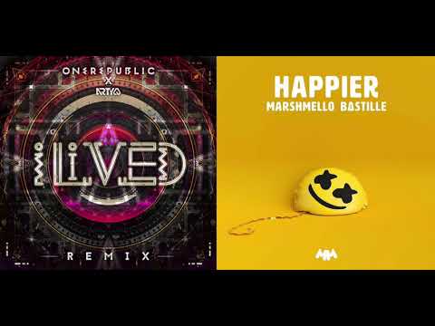 OneRepublic, Arty, Marshmello, Bastille - I LIVED x HAPPIER (Hadrix Mashup)