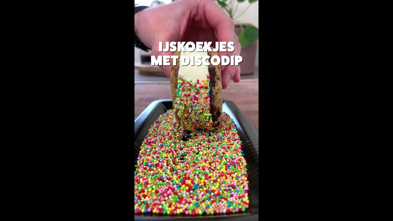 Ice Cookie met spikkels 🍪 #shorts #bakken #ijs
