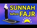 How to pray Sunnah before Fajr for woman (beginners) - with Subtitle