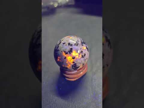 Yooperlites Sphere in daylight and#ConvoyC8 #lakesuperior #yooper #minerals #michigan #reels #minec