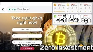 Luxmine.biz Real Cloud mining || 1500 Gh/s power Free Cryptos Earnings