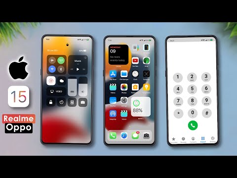 iOS 15 Theme with iOS widgets for Realme and Oppo devices