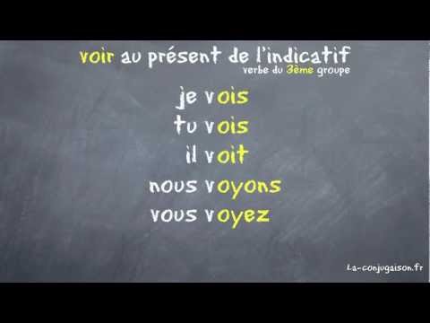 voir au présent de l'indicatif - La-conjugaison.fr