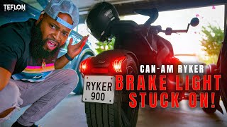 My Can-Am Ryker Brake Light is Stuck On! (Battery Drain + Fix)