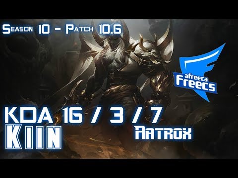 AFs Kiin AATROX vs WUKONG Top - Patch 10.6 KR Ranked