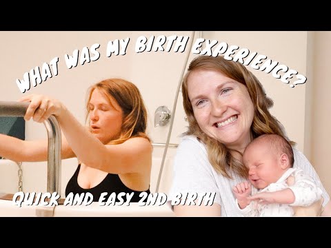 What was my birth like? Birth Story || fast and positive second birth, unmedicated water birth