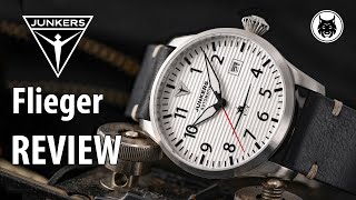 Traumhafte Fliegeruhr - Junkers Flieger 9.58.01.03 Test & UNBOXING - 4K