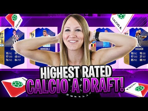 HIGHEST RATED CALCIO A FUT DRAFT CHALLENGE!! FIFA 18