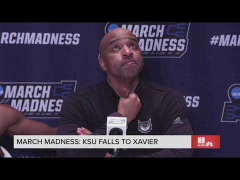 KSU coach gets emotional during press conference after loss to Xavier: 'These are tears of joy'