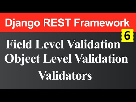 Validation in Django REST Framework Hindi