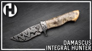 Completing the Damascus Integral Hunting Knife