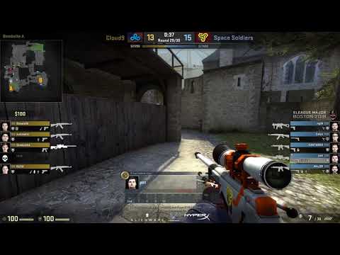 Space Soldiers paz AWP ACE vs Cloud9 Cobble @ ELEAGUE MAJOR BOSTON 2018