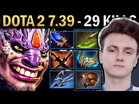 Lion Gameplay Miracle with 29 Kills and Brooch - Dota 7.39