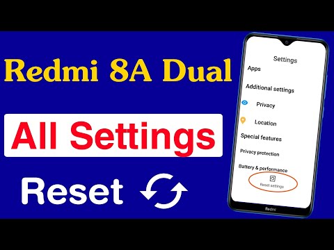 How to Reset Settings in Redmi 8A Dual | Redmi 8A Dual Settings Reset Kaise Kare