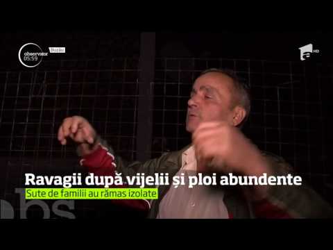 Furtunile şi ploile abundente au făcut prăpăd în ţară