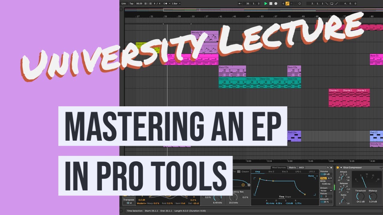 Mastering Lecture - (1 of 5) Mastering an EP in Pro Tools - Importing Audio
