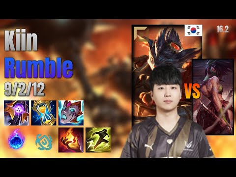 Kiin Top Rumble vs Akali lol KR solo rank Full Game 16.2 | 기인 럼블 vs 아칼리