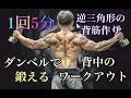 たったの5分で鍛える背筋!ダンベル編(5minute Back Workout)