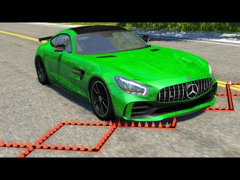 Spike Strip Multi-Vehicle Pileup Crashes #18 - BeamNG Drive Police Spike Strip Testing