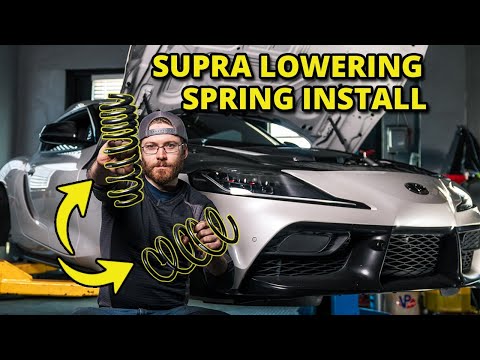 2020+ Supra MKV GR Lowering Spring Install A90