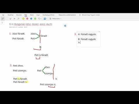 Basic word order in Hungarian -- Part 2. "IS"